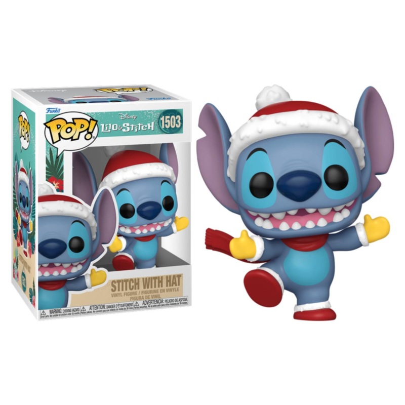 Funko POP! (1503) Lilo & Stitch Holiday Stitch with Hat