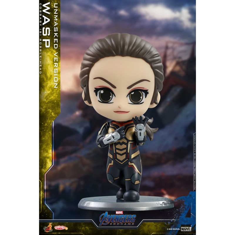 Avengers: Endgame Cosbaby (S) Mini Figure The Wasp (Unmasked Version) 10 cm