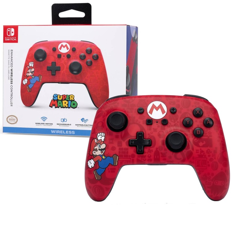Nintendo Switch PowerA Wireless Controller - Here We Go Mario