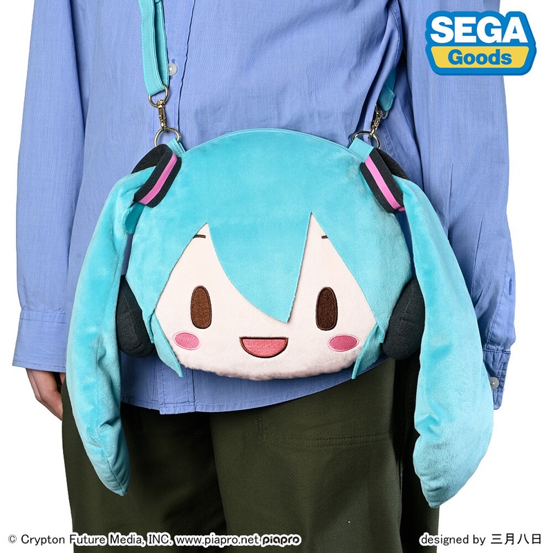 Hatsune Miku Fuwapuchi Face Shoulder Bag M