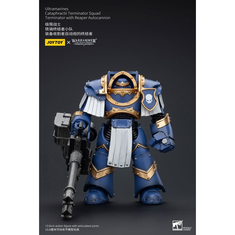 Warhammer The Horus Heresy Action Figure 1/18 Uitramarines Cataphractii Terminator Squad Terminator with Reaper Autocannon 14 cm