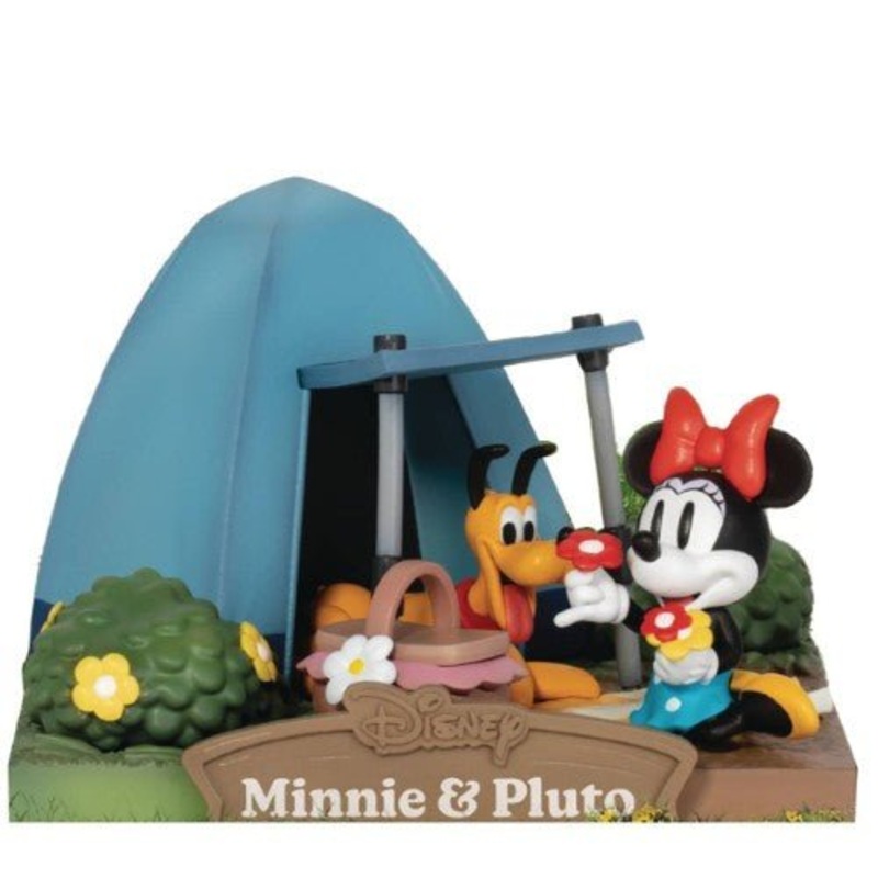 Beast Kingdom Disney DS-146 Campsites Series Minnie & Pluto Staging Statue