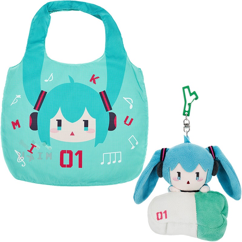 Hatsune Miku Plushie Reusable Bag